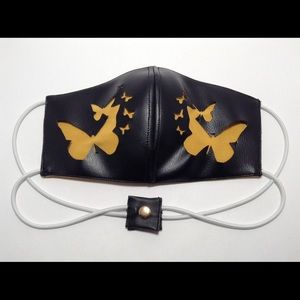 Faux leather mask